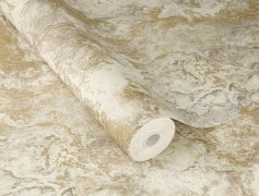 Vliesová tapeta béžovo-krémový mramor 497236 / Vliesové tapety na zeď Factory VI (0,53 x 10,05 m) Rasch