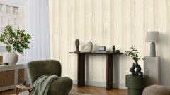 Vliesová tapeta krémové pruhy 497328 / Vliesové tapety na zeď Factory VI (0,53 x 10,05 m) Rasch