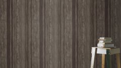 Vliesová tapeta hnědé pruhy 497359 / Vliesové tapety na zeď Factory VI (0,53 x 10,05 m) Rasch