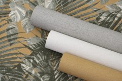 Vliesová tapeta listy - okrová, zelená 600162 / Tapety na zeď Schöner Wohnen CL (0,53 x 10,05 m) Rasch