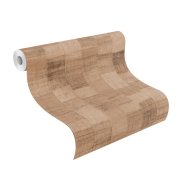 Vliesová tapeta hnědé dřevo 570960 / Tapety na zeď Back to Nature (0,53 x 10,05 m) Rasch