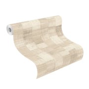 Vliesová tapeta béžovo-krémové dřevo 570953 / Tapety na zeď Back to Nature (0,53 x 10,05 m) Rasch
