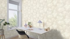 Vliesová tapeta květy - bílá, šedá 481457 / Tapety na zeď Florentine IV (0,53 x 10,05 m) Rasch