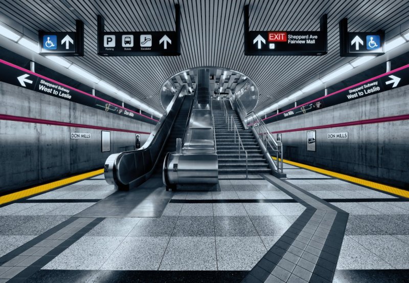 Fototapeta 3D Metro Subway 8-996 / Obrazové tapety a fototapety na zeď Komar (368 x 254 cm)