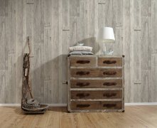 Moderní vliesová tapeta Elements, Dekora Natur 6, Wood´n Stone 2 imituje dřevěná prkna. Prkna jsou v béžové, krémové a šedé barvě