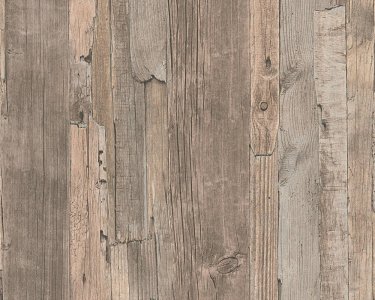 Vliesová tapeta 95405-3 hnědobéžové dřevo / Tapety na zeď 954053 Wood´n Stone 2 (0,53 x 10,05 m) A.S.Création