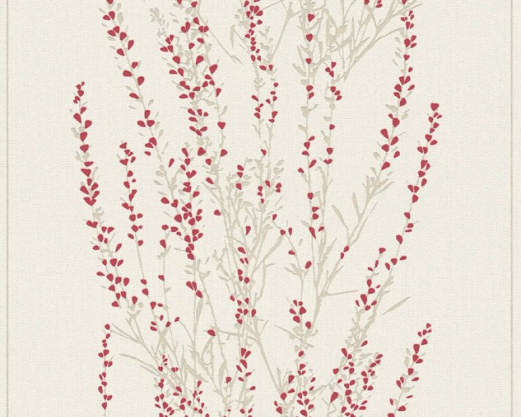 Vliesová tapeta 372674 větve, červená, béžová / Vliesové tapety na zeď  37267-4 Blooming (0,53 x 10,05 m) A.S.Création