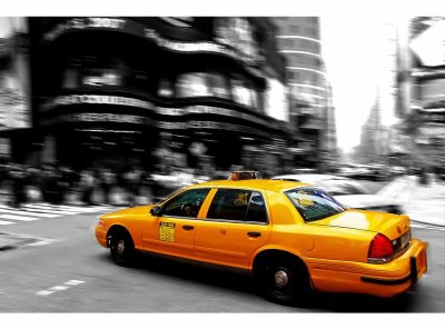 Vliesová fototapeta Žluté taxi 375 x 250 cm + lepidlo zdarma / MS-5-0007 vliesové fototapety na zeď DIMEX