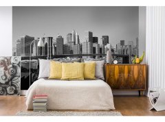 Obrazová tapeta Manhattan v šedé barvě - vliesová fototapeta DIMEX LINE