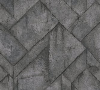 Moderní vliesová tapeta grafický vzor, barva šedá, černá 377412 / Tapety na zeď 37741-2 Industrial (0,53 x 10,05 m) A.S.Création