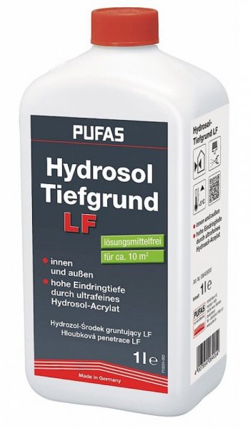Akrylátový penetrační nátěr 1 l / hloubková penetrace Hydrosol Tiefgrund LF Pufas