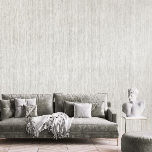 Strukturovaná tapeta zelená, světle šedá, vzor závěs, záclona 65051HTM CURTAIN LIGHT GREY / exkluzivní vliesová tapeta na zeď 65051-HTM  FEEL! (0,53 x 10,05 m) Hohenberger