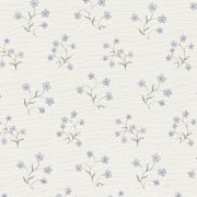 Vliesová tapeta s shabby chic jemným květinovým vzorem - modrá, šedá, bílá - matná, mírně strukturovaná vliesová tapeta na zeď od A.S.Création z kolekce Maison Charme