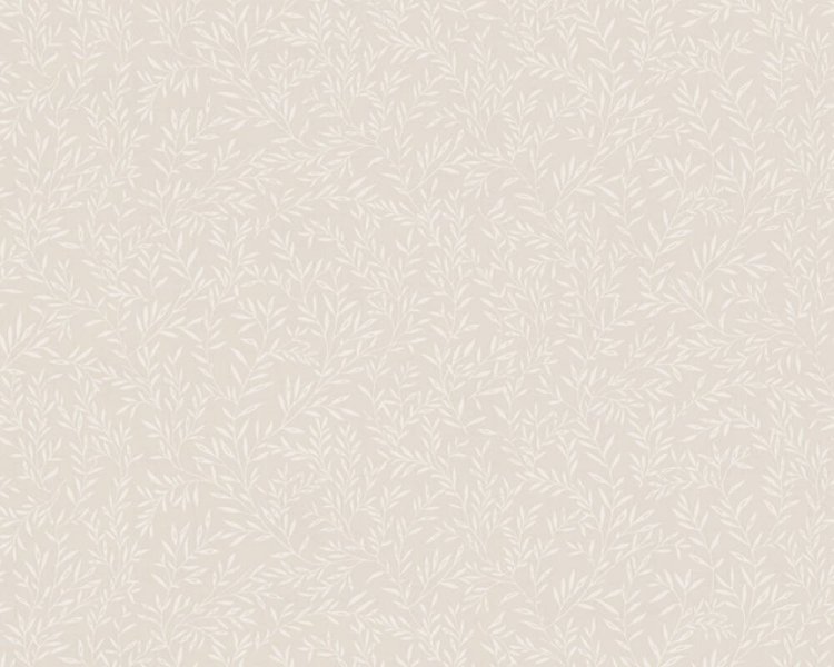 Vliesová tapeta rustikální, listy vinné révy - béžová, krémová, taupe, bílá 390732 / Tapety na zeď 39073-2 Maison Charme (0,53 x 10,05 m) A.S.Création