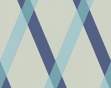 Vliesová tapeta 34110-4 geometrická modrá / Tapety na zeď 341104 Contzen Artist No.1 (0,53 x 10,05 m) A.S.Création
