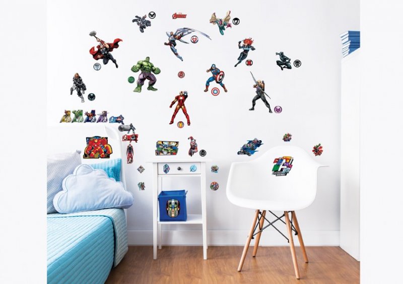 Samolepicí dekorace pro děti Walltastic Avengers / Samolepky na zeď 44760 (46 x 34 cm)