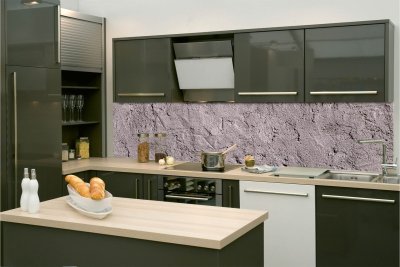 Samolepicí fototapeta na kuchyňskou linku Rustikální tmavý štuk KI-260-153 / Fototapety do kuchyně Dimex (260 x 60 cm)