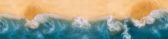 Samolepicí fototapeta na kuchyňskou linku Modrý oceán KI-260-163 / Fototapety do kuchyně Dimex (260 x 60 cm)
