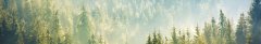 Samolepicí fototapeta na kuchyňskou linku Mlha nad lesem KI-350-141 / Fototapety do kuchyně Dimex (350 x 60 cm)