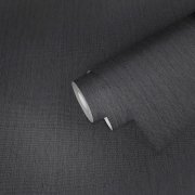 Černo-šedá vliesová tapeta 344335 z kolekce Flavour  imituje textil - jutu.