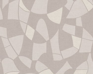 Vliesová tapeta abstraktní, geometrický vzor - šedá, krémová 390933 / Tapety na zeď 39093-3 Antigua (0,53 x 10,05 m) A.S.Création