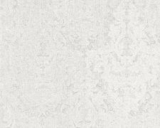 Zámecká vliesová tapeta na zeď bílá, šedá, neoklasicistní květinový vzor. Exkluzivní, vysoce kvalitní a odolná vliesová tapeta z kolekce Stylish značky Dekens