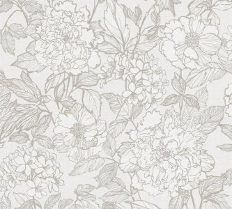 Vliesová tapeta květinový vzor, béžová, krémová 653-02 / Tapety na zeď Stylish 100385 (0,53 x 10,05 m) Dekens