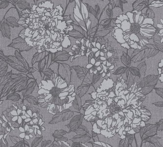 Vliesová tapeta květinový vzor, šedá 653-04 / Tapety na zeď Stylish 100387 (0,53 x 10,05 m) Dekens