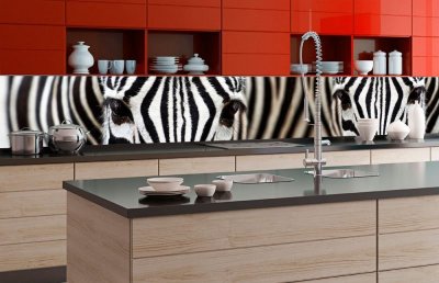 Fototapeta do kuchyně Zebra, 350 x 60 cm / KI-350-016 / samolepicí fototapety na kuchyňskou linku DIMEX
