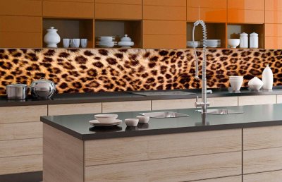 Fototapeta do kuchyně Leopardí kůže, 350 x 60 cm / KI-350-069 / samolepicí fototapety na kuchyňskou linku DIMEX