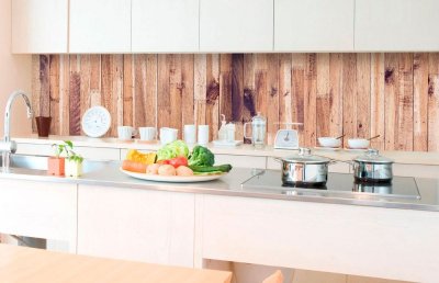 Fototapeta do kuchyně Dřevěná stěna, 350 x 60 cm / KI-350-086 / samolepicí fototapety na kuchyňskou linku DIMEX