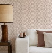 Vliesová tapeta geometrická, kosočtverce - červená, béžová410662 / Tapety na zeď Beachhouse (0,53 x 10,05 m) Rasch