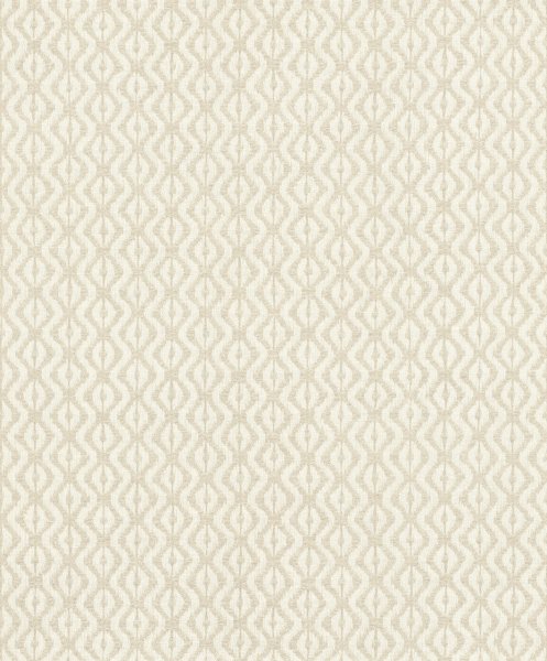 Vliesová tapeta geometrická, kosočtverce - béžová, krémová 410655 / Tapety na zeď Beachhouse (0,53 x 10,05 m) Rasch