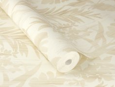 Vliesová tapeta listy - krémová, béžová 410570 / Tapety na zeď Beachhouse (0,53 x 10,05 m) Rasch