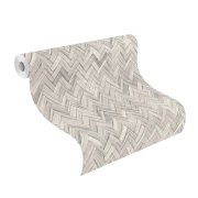 Vliesová tapeta šedé parkety, dřevo 410365 / Tapety na zeď Beachhouse (0,53 x 10,05 m) Rasch