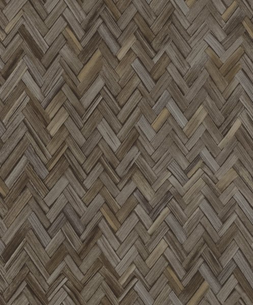 Vliesová tapeta hnědé parkety, dřevo 410358 / Tapety na zeď Beachhouse (0,53 x 10,05 m) Rasch
