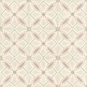 Vliesová tapeta retro - kachličky, květy, geometrická - růžová, béžová 410273 / Tapety na zeď Beachhouse (0,53 x 10,05 m) Rasch