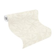 Vliesová tapeta listy - béžová, krémová 600568 / Tapety na zeď Schöner Wohnen CL (0,53 x 10,05 m) Rasch