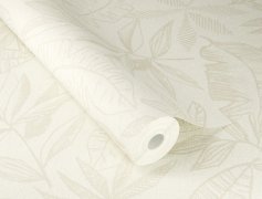 Vliesová tapeta listy - béžová, krémová 600568 / Tapety na zeď Schöner Wohnen CL (0,53 x 10,05 m) Rasch