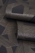 Vliesová tapeta geometrická - černá, zlatá 600445 / Tapety na zeď Schöner Wohnen CL (0,53 x 10,05 m) Rasch