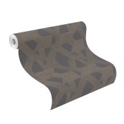 Vliesová tapeta geometrická - černá, zlatá 600445 / Tapety na zeď Schöner Wohnen CL (0,53 x 10,05 m) Rasch