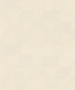 Vliesová tapeta geometrická - béžová, krémová 600438 / Tapety na zeď Schöner Wohnen CL (0,53 x 10,05 m) Rasch