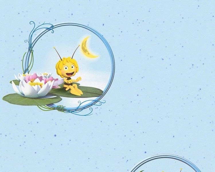 Dětská papírová tapeta Kids best friends 94184-1 / Dětské papírové tapety Včelka Mája (0,53 x 10,05 m)