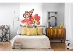 Obrazová tapeta Motýli a orchideje - vliesová fototapeta DIMEX LINE