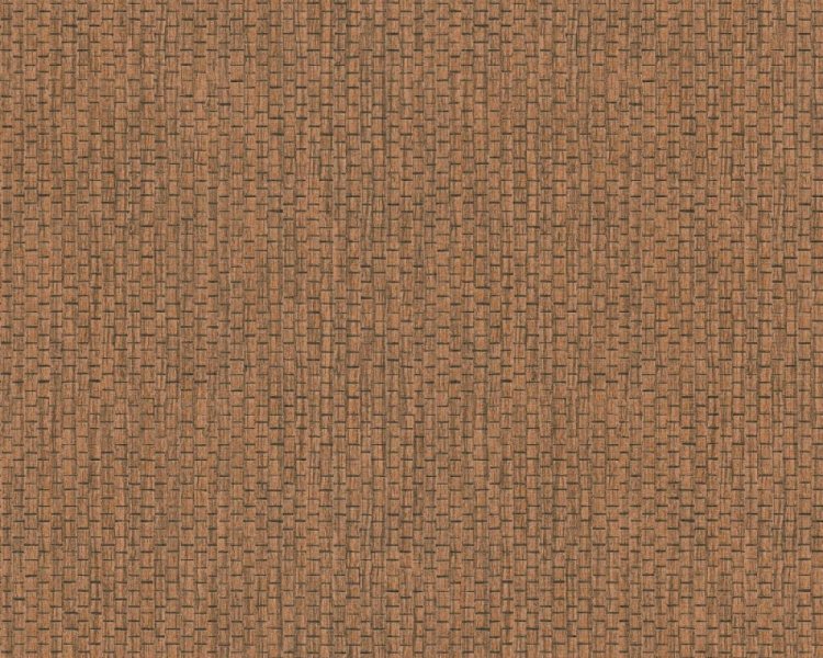 Vliesová tapeta přírodní vzor lýko, rafie, červenohnědá 386127 / Tapety na zeď 38612-7 Hygge 2 (0,53 x 10,05 m) A.S.Création