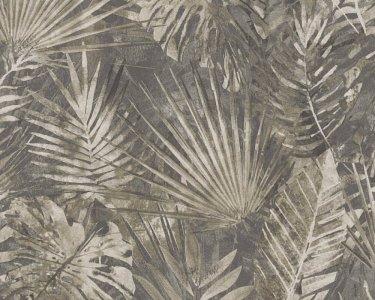 Vliesová tapeta béžová, šedá, taupe, listy, přírodní vzor 386383 / Tapety na zeď 38638-3 Natural Living (0,53 x 10,05 m) A.S.Création