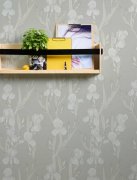 Vliesová tapeta na zeď šedá, bílá, květiny, květinový vzor. Moderní vliesová tapeta z kolekce Daniel Hechter 6