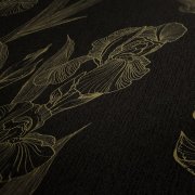 Vliesová tapeta na zeď černá, žlutá, květiny, květinový vzor. Moderní vliesová tapeta z kolekce Daniel Hechter 6