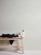 Vliesová tapeta na zeď bílá, stříbrná, moderní grafický vzor. Moderní vliesová tapeta z kolekce Daniel Hechter 6