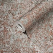 Vliesová tapeta beton - hnědá, zelená, stříbrná 4002391101 (0,53 x 10,05 m) A.S.Création